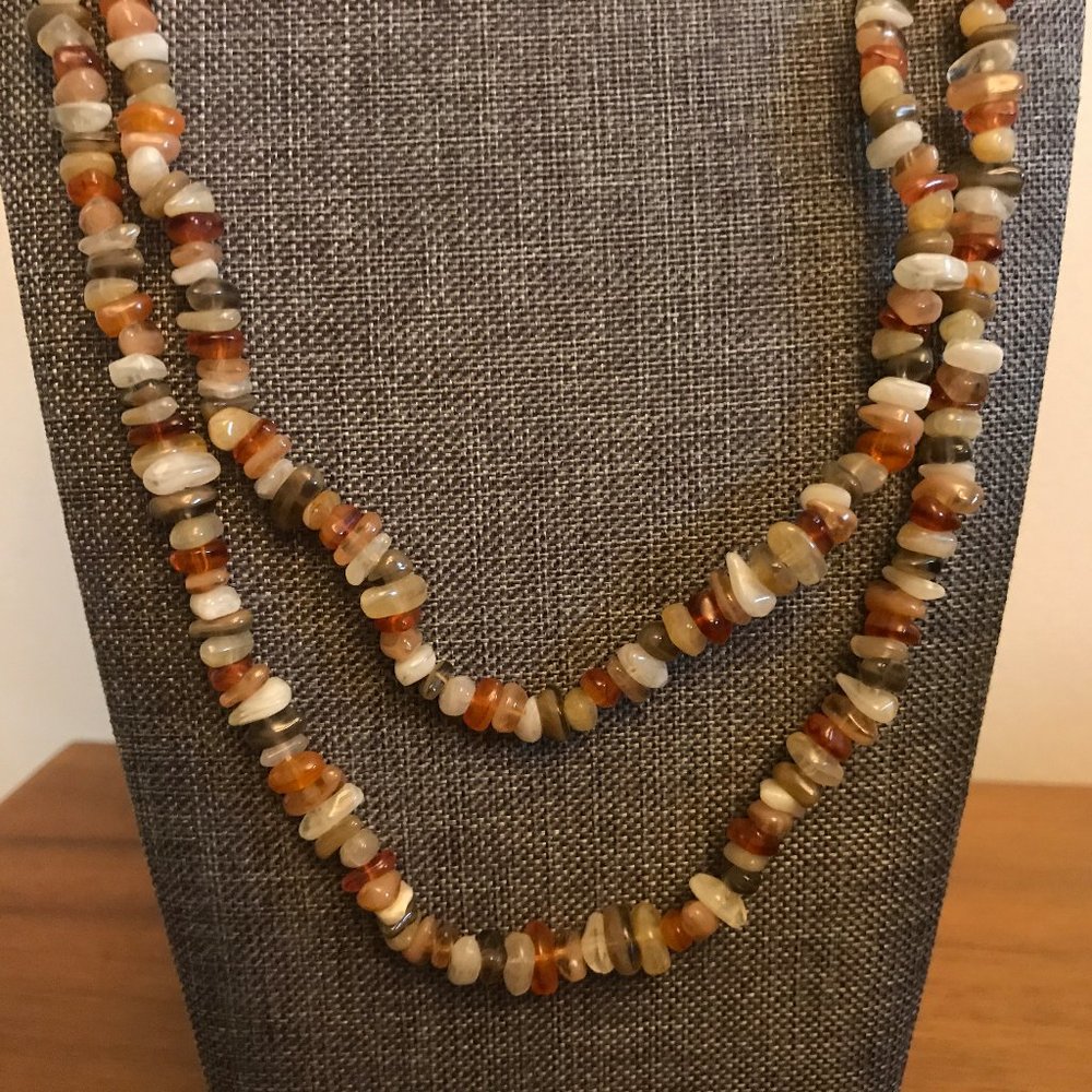 Earthy Gemstone Beaded Necklace